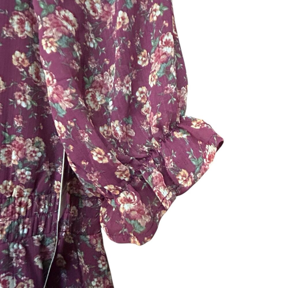 Trixxi Purple Floral Midi Dress - Picture 5 of 16